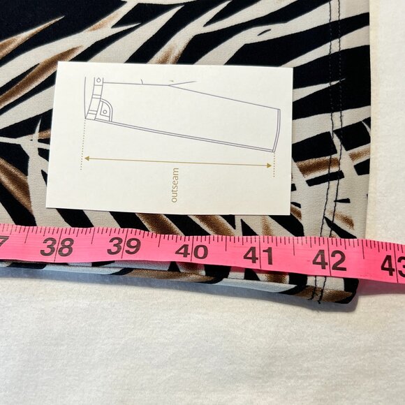 Laura Plus 3X Tropical Leaf Pants Effortless Elegance & Comfort coastal grandma - Picture 8 of 10